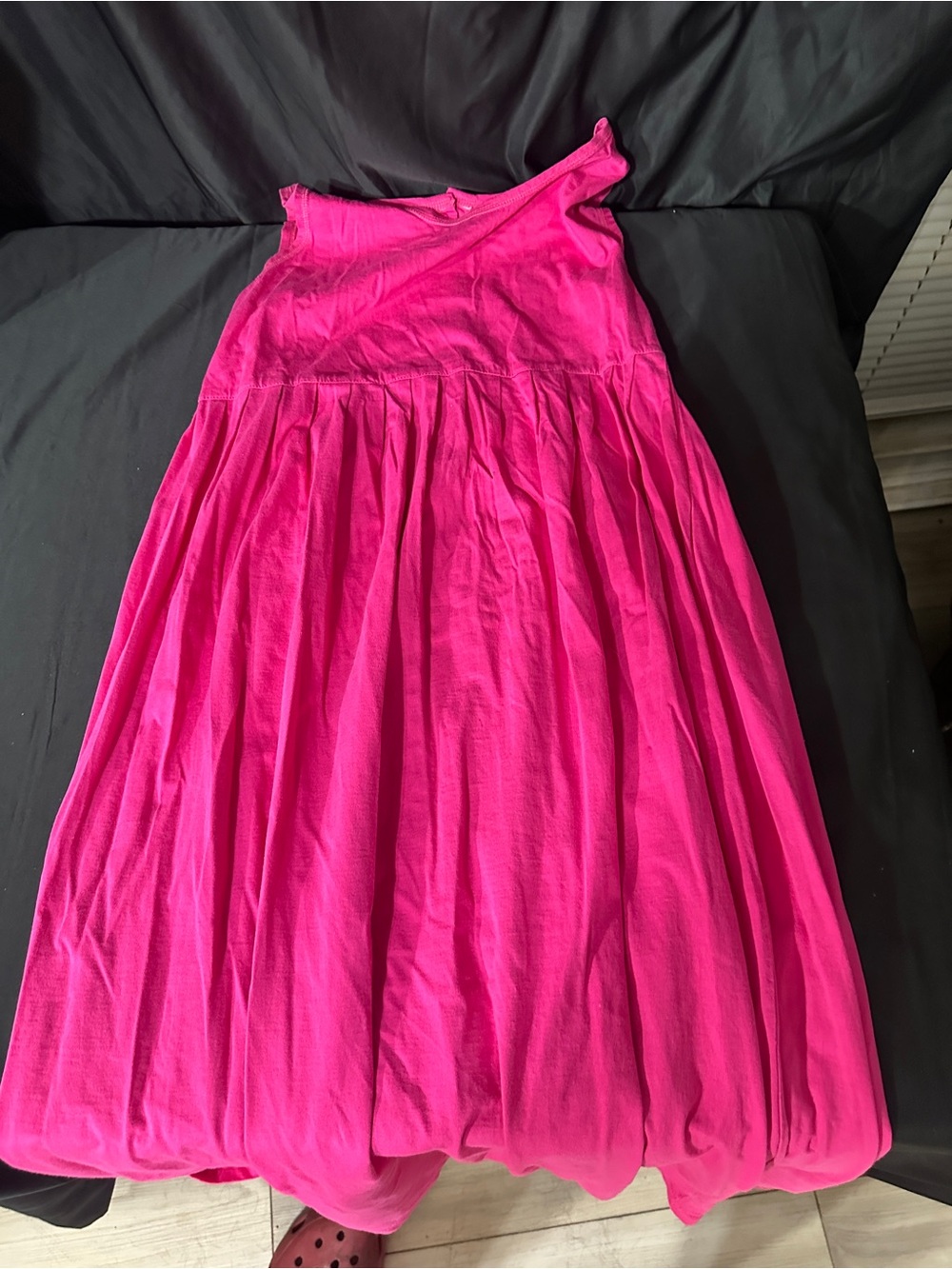 Bright Pink Pierre Cardin cocktail dress-size L-#625